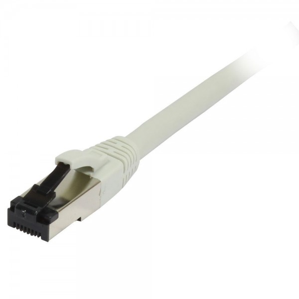 Patchkabel RJ45, CAT8.1 2000Mhz, 7.5m, grau, S-STP(S/FTP), TPE/LSZH(SuperFlex), AWG26, Synergy 21