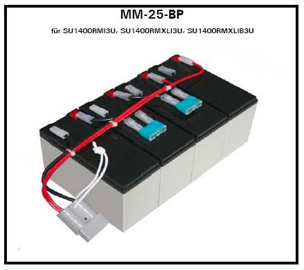 ALLNET RBC25-MM-BP,f.SU1400RMXLI3U/RMI3U, Akkus mit Kabel,