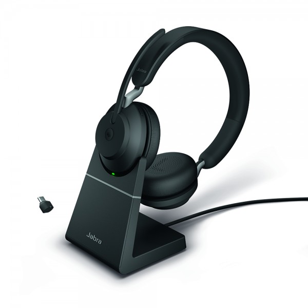 Jabra Evolve2 65 Link380c MS Stereo Stand noir