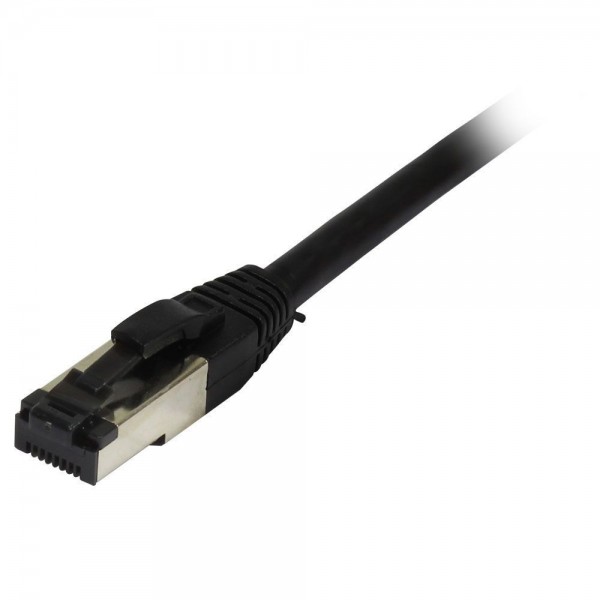 Patchkabel RJ45, CAT8.1 2000Mhz, 5m, schwarz, S-STP(S/FTP), TPE/LSZH(SuperFlex), AWG26, Synergy 21