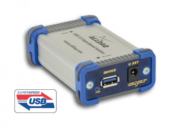 ALLDAQ ADQ-USB 3.0-ISO-with Power Supply Unit (US) / - US Variant -USB 3.0 SuperSpeed Isolator up to 1kV, incl. matching 5V plug-in power supply US Variant