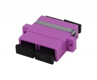 LWL-Kupplung, SC-Buchse/SC-Buchse, 50/125u Multimode, duplex, PVC, OM4, Keramikhülse, mit Flansch, Synergy 21 LWL-Kupplung, SC-Buchse/SC-Buchse, 50/125u Multimode, duplex, PVC, OM4, Keramikhülse, mit Flansch, Synergy 21