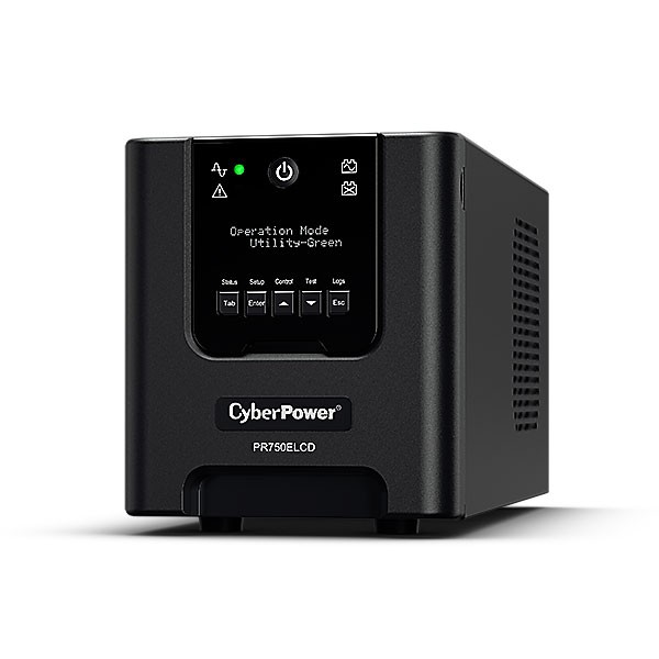 CyberPower USV, PR Tower-Serie, 750VA/675W, Line-Interactive, reiner Sinus, LCD, USB/RS232,
