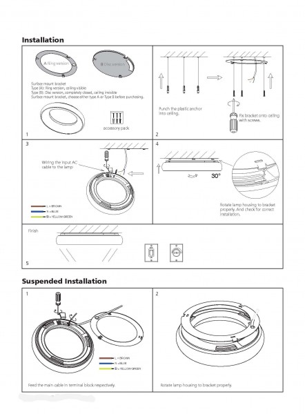 Synergy 21 LED round light Donut nw black 25w