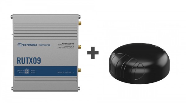 Teltonika · RUTX09 · 4G Router & Poynting · A-PUCK-0004-V1-01 · 4G· 5G Rundstrahlantenne BUNDLE