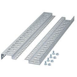 Wandgehäuse 19&quot;, zbh. 19&quot; Montageschienen 9HE für Wandgehäuse, Set 2 Stück