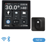 Shelly · Unterputz · "Wall Display Black & BLU H&T Black" · Android · WLAN · BT... Shelly · Unterputz · "Wall Display Black & BLU H&T Black" · Android · WLAN · BT ·black