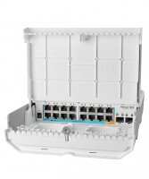 MikroTik Cloud Router Switch CRS318-1Fi-15Fr-2S-OUT, netPower, 16x 10/100 (15x PoE-in, 1 x PoE-out), 2x SFP MikroTik Cloud Router Switch CRS318-1Fi-15Fr-2S-OUT, netPower, 16x 10/100 (15x PoE-in, 1 x PoE-out), 2x SFP