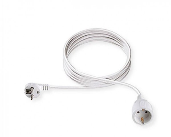 Bachmann Kabel, Verlängerung, Dose(CEE7)-&gt;Stecker(CEE7), 10m, weiss,
