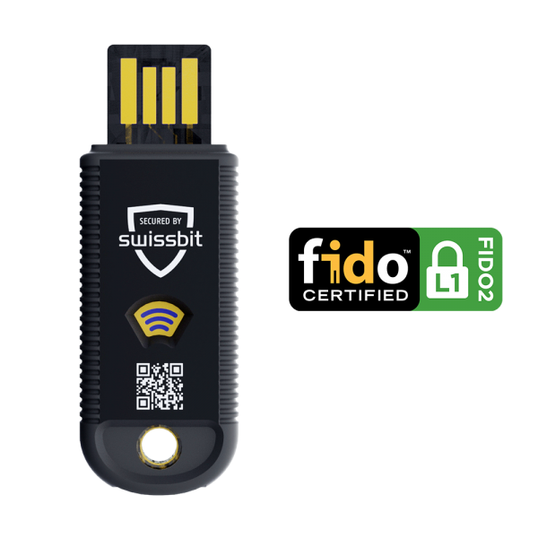 Swissbit iShield Key Pro USB-A/NFC Security Key retail packaging