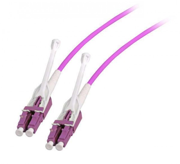 LWL-2-Faser-Patchk. 10mtr.LC-LC, 50/125um, OM4, Uniboot, AD=3mm,