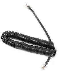 Yealink Ersatzhörerspiralkabel T26/T28/T20/T22 Schwarz