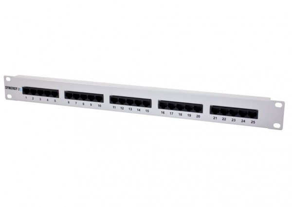 Patch Panel 25xTP, CAT3, ISDN, 19 , Lichtgrau Synergy 21,