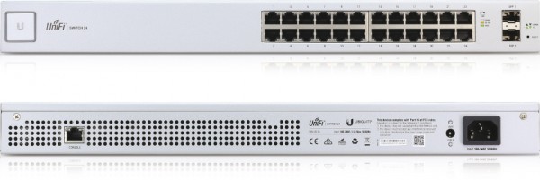 Ubiquiti UniFi Switch 24, 24 Gigabit RJ45 Ports, 2 SFP Ports