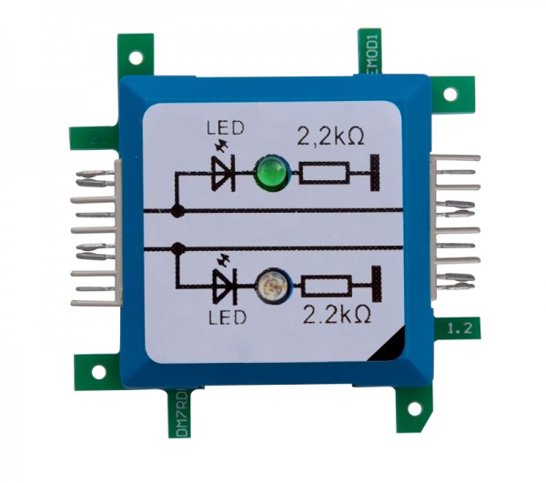 ALLNET Brick?R?knowledge LED dual grounded, green/blue, sig