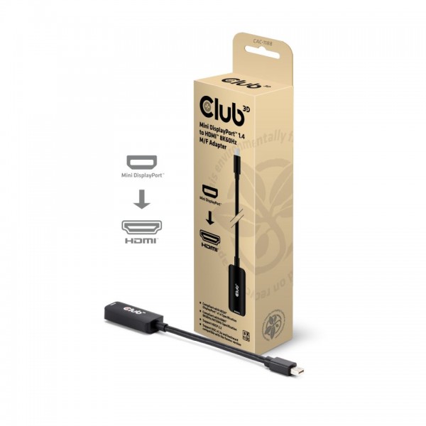 Adapter DisplayPort Mini =&gt; HDMI 1.4 *Club 3D* 4K120Hz