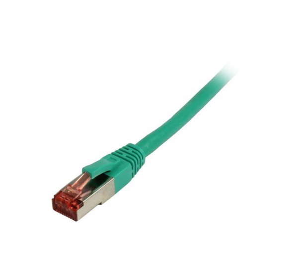 Patchkabel RJ45, CAT6 250Mhz, 3m grün, S-STP(S/FTP), TPE/LSZH(Superflex), Synergy 21,