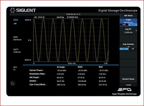 Siglent SVA1000X-AMA Analoge Modulationsanalysefunktion / Siglent SVA1000X-AMA Freischaltlizenz für die analoge Modulationsanalysefunktion