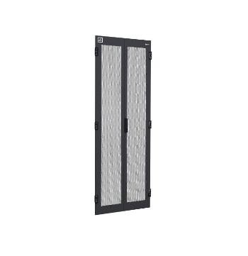 Vertiv(Knürr) zub. DCM, Stahlblechtür, 47HE, für B800/H2200, 2-teilig, Perforiert, Schwarz,
