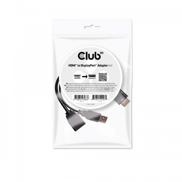 Adapter HDMI =&gt; DisplayPort *Club3D*