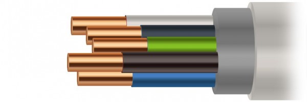 -Synergy 21 LED Kabel - PVC-Kabel 5x 0,5mm2 + 1*1,0mm2 Konfektionierung weiß