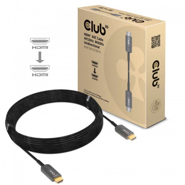 Kabel Video HDMI ST/ST 10,0m *Club3D* AOC 8K60Hz