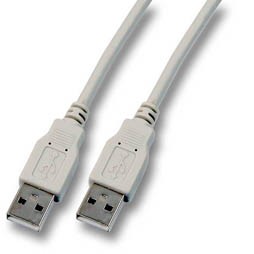 Kabel USB, A(St) => A(St), 0.5m, USB2.0, grau
