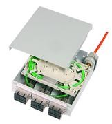 Telegärtner LWL, STX-verteiler Spleisbox, 19&quot;, 6xSC-Duplex, 5