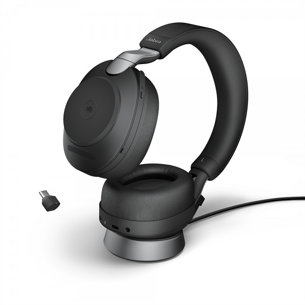 Jabra Evolve2 85 Link380c MS Stand noir