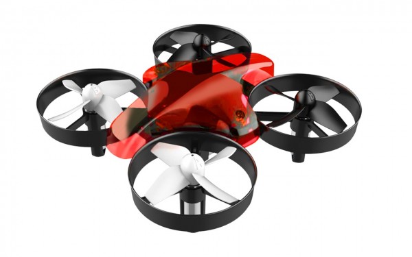 ALLNET Mini drone avec télécommande sans caméra (rouge)