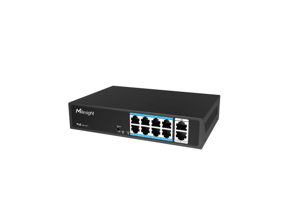 Milesight IoT Milesight 8-Port PoE Switch(Gigabit Uplink Port), MS-S0208-GL