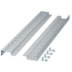 Wandgehäuse 19&quot;, zbh. 19&quot; Montageschienen 24HE für Wandgehäuse, Set 2 Stück
