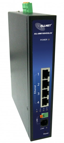 ALLNET ISP Bridge Modem VDSL2 with Vectoring Industrial IP30 VDSL2V ALL-BMI100VDSL2V