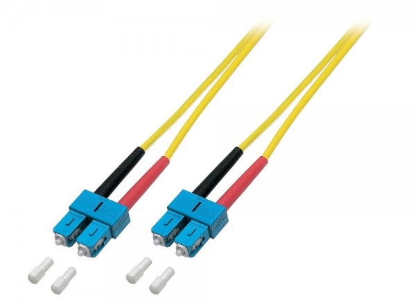LWL-2-Faser-Patchk. 1.0mtr.SC-SC, 9/125um, OS2, AD=3mm