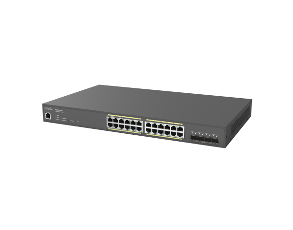 EnGenius Switch full managed Layer2+ 28 Port • 24x 1 GbE • PoE Budget 410W • 24x PoE at • 4x SFP+ • 19" • ECS1528FP • EnGenius Cloud