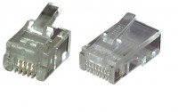 TP-Stecker TP, ungeschirmt, RJ-45, 100-Pack, für Rundkabel TP-Stecker TP, ungeschirmt, RJ-45, 100-Pack, für Rundkabel