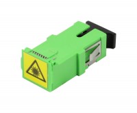 LWL-Kupplung,SC(APC)-Buchse/SC(APC)-Buchse(Laserschutzverschluss),  9/125u Singlemode, simplex, PVC, Keramikhülse, ohne Flansch, Synergy 21 LWL-Kupplung,SC(APC)-Buchse/SC(APC)-Buchse(Laserschutzverschluss),  9/125u Singlemode, simplex, PVC, Keramikhülse, ohne Flansch, Synergy 21