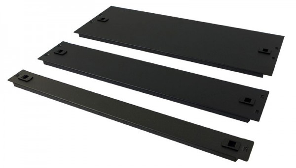 ALLNET 19&quot;zbh. Blindplatte, 4HE, Schwarz, zum Einrasten(Werk