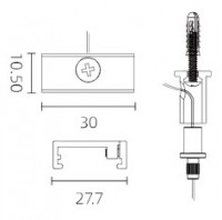 Vorschau: Powergear Mini 1PH und 48V DECKENMONTAGE MIT Seil, weiß, 1,5 meter Vorschau: Powergear Mini 1PH und 48V DECKENMONTAGE MIT Seil, weiß, 1,5 meter