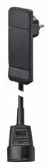 Bachmann SMART PLUG Flachstecker, Verlängerung, 1xDosen(CEE7)-&gt;Stecker(CEE7), 1,5m, Schwarz, mit Auswurfmechanik