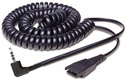 Jabra Kabel QD -&gt; 2,5mm Klinke Spiralkabel 2m PANASONIC