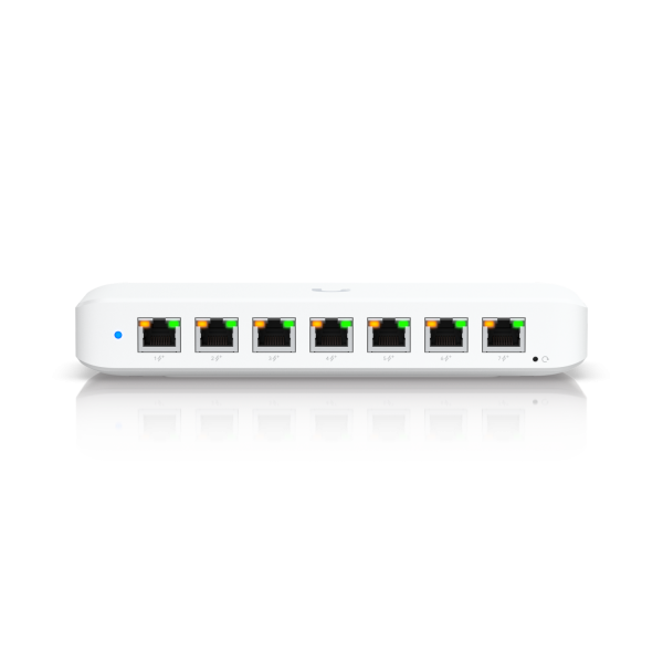 USED_Ubiquiti Switch full managed Layer2 8 Port • 8x GbE • PoE Budget 42W • 7x PoE at • 1x PoE bt In • Desktop • Lüfterlos • UniFi • USW-Ultra