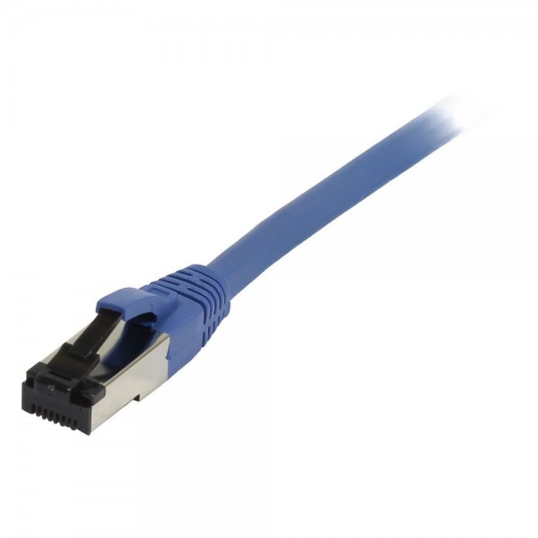 Patchkabel RJ45, CAT8.1 2000Mhz, 1.0m, blau, S-STP(S/FTP), TPE/LSZH(SuperFlex), AWG26, Synergy 21