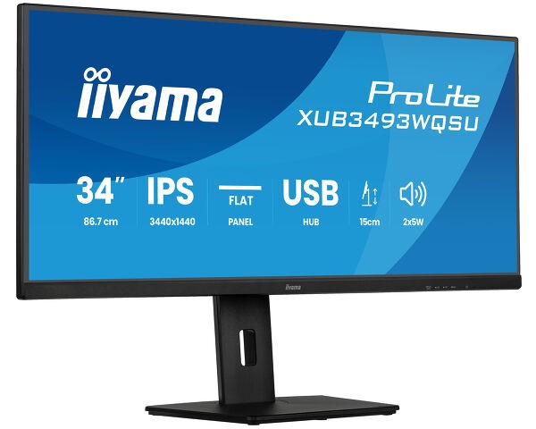 TFT 34,0&quot;/86,4cm Iiyama ProLite XUB3493WQSU 21:9