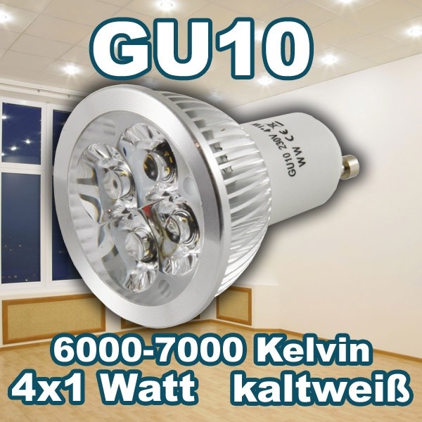 Synergy 21 LED Retrofit GU10 4x1W cw 440lm