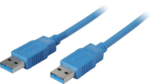 Kabel USB, A(St) => A(St), 3.0m, USB3.0, blau,