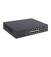 HP/3COM Switch, 100Mbit 8xTP, 1000Mbit 1xTP/SFP-Slot, A310