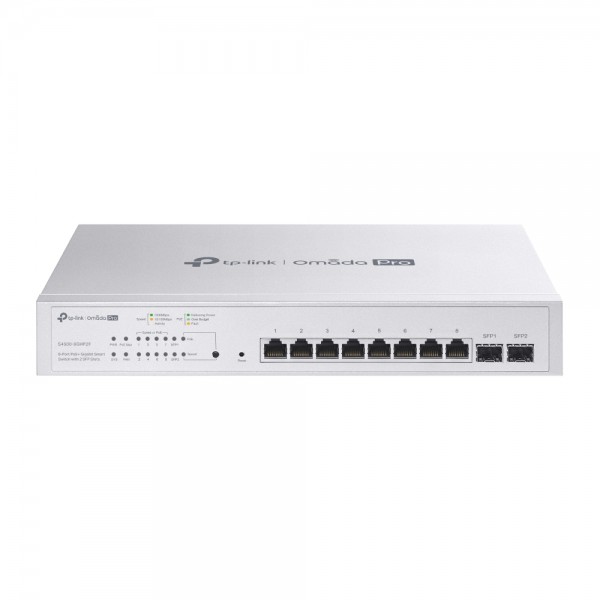 Omada PRO smart managed Layer 2+ Switch Â• 10 Port Â• 8x 1GbE Â• PoE Budget 61W Â• 8x PoE at Â• 2x SPF Â• Omada PRO Â• S4500-8GP2F