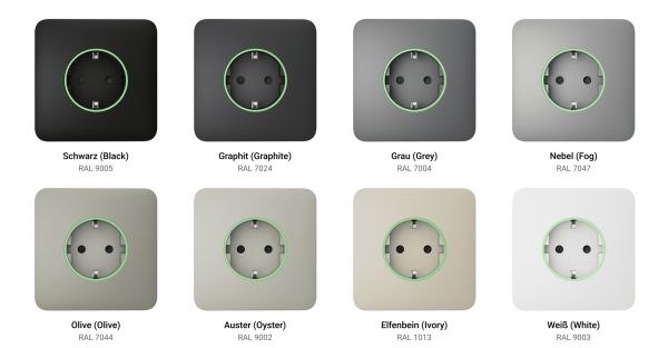 Ajax Homeautomation &quot;OutletCore Smart&quot; Solo Cover/Abdeckung Graphite