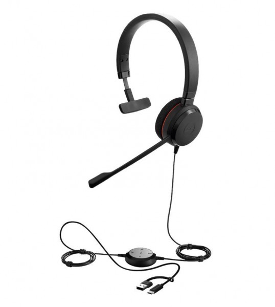 Jabra Evolve 20 SE Stereo MS,USB C/A Adapt,Leather